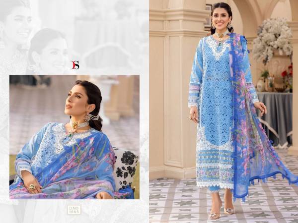 Deepsy Noor Laserkari Lawn 22 Casual Wear Cambric Cotton Salwar Suits Collection